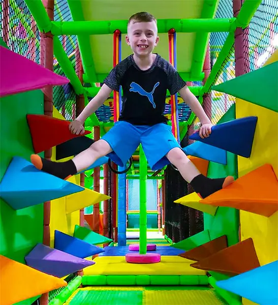 Interior play area at Bubba Play Indoor Playzone in Oklahoma City.