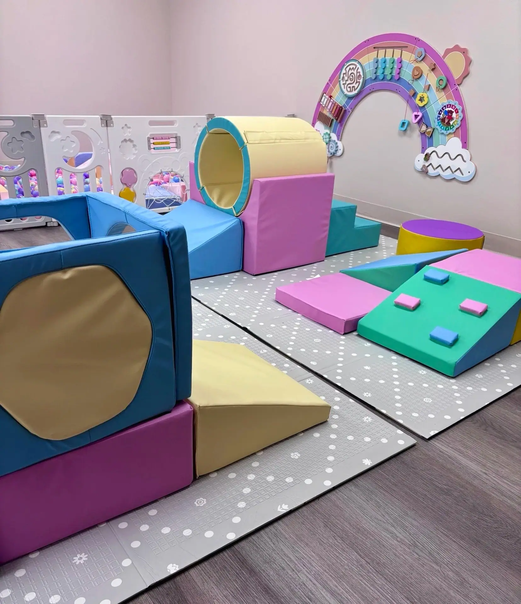 Soft-play area inside LittleTopia in Williamsport