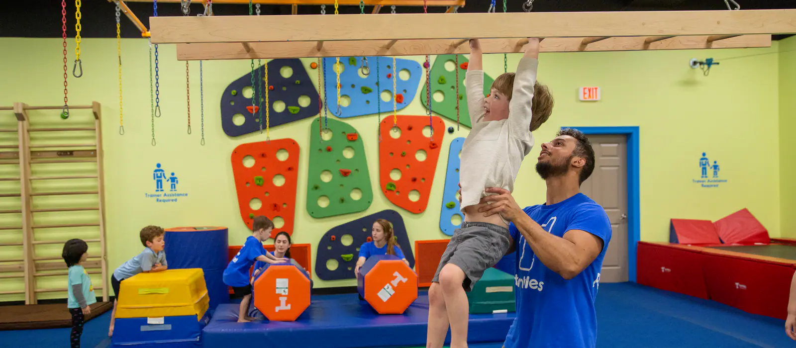 Tumble Zone play structure at Tumbles South Baton Rouge - Bluebonnet