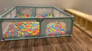 Indoor play setup at The Play + Learn at Little Milestones in Falmouth