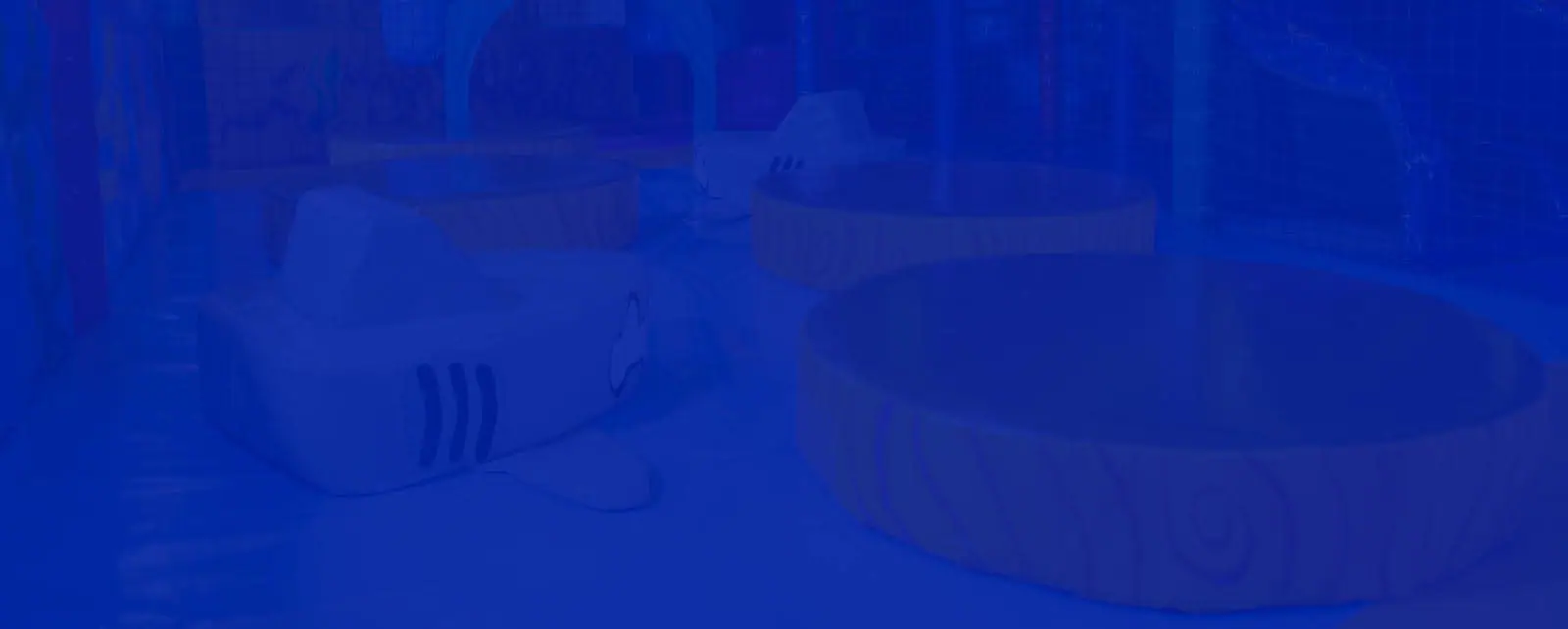 Toddler-friendly soft-play pieces inside Weevil Play