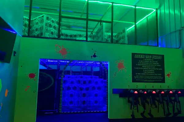 Laser tag arena at BounceTag