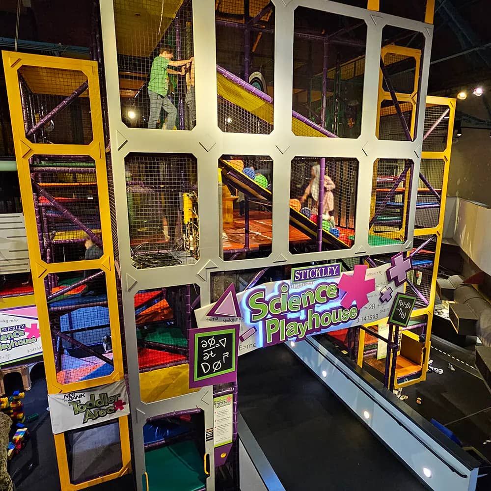 Toddler-friendly section inside the Stickley Science Playhouse