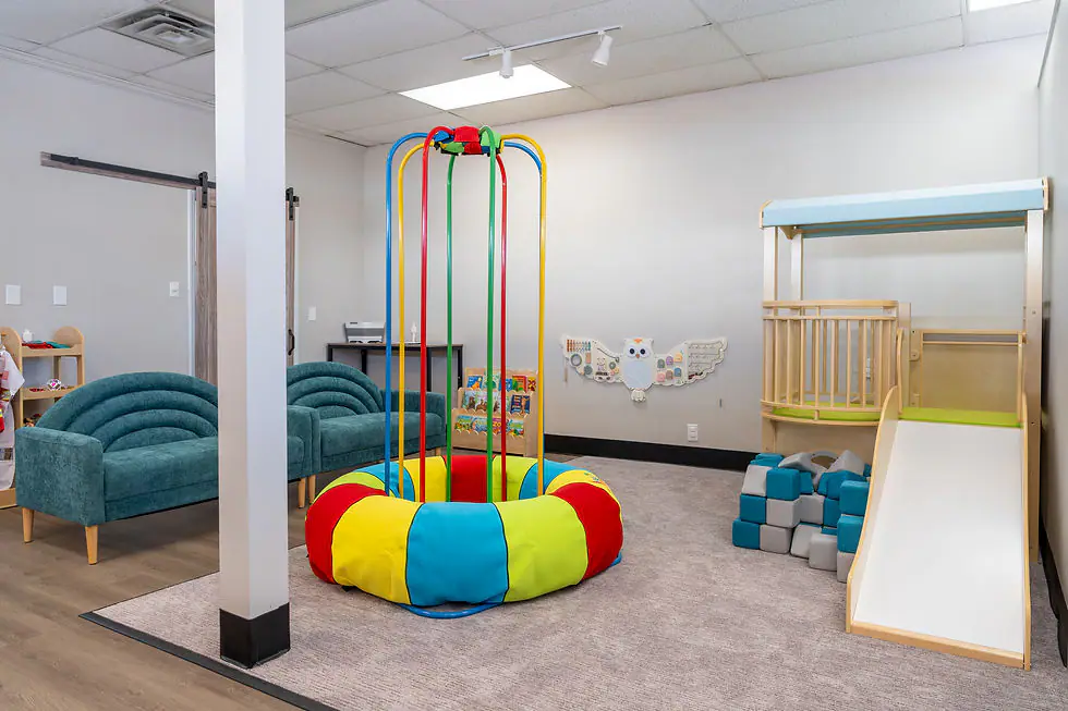 Indoor soft-play setup at Otterly Fun in Ottawa, Kansas.