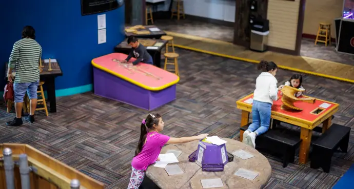 Children exploring exhibits at Discovery Science Place in Tyler.
