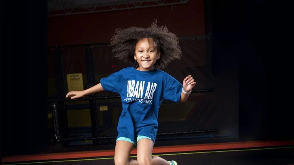 Child jumping at Urban Air Lafayette