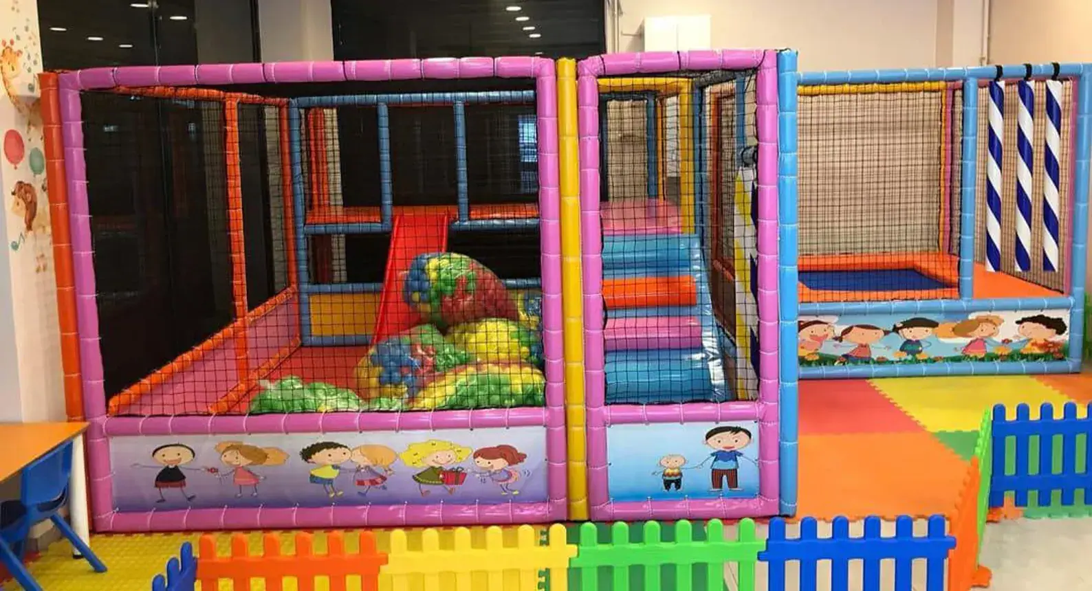 Ball pit and soft-play structure at The Play Spot in Anchorage