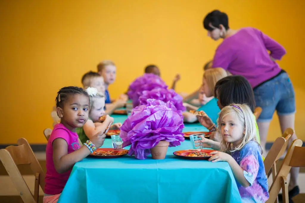 Birthday celebration setup at Miriam P. Brenner Children's Museum