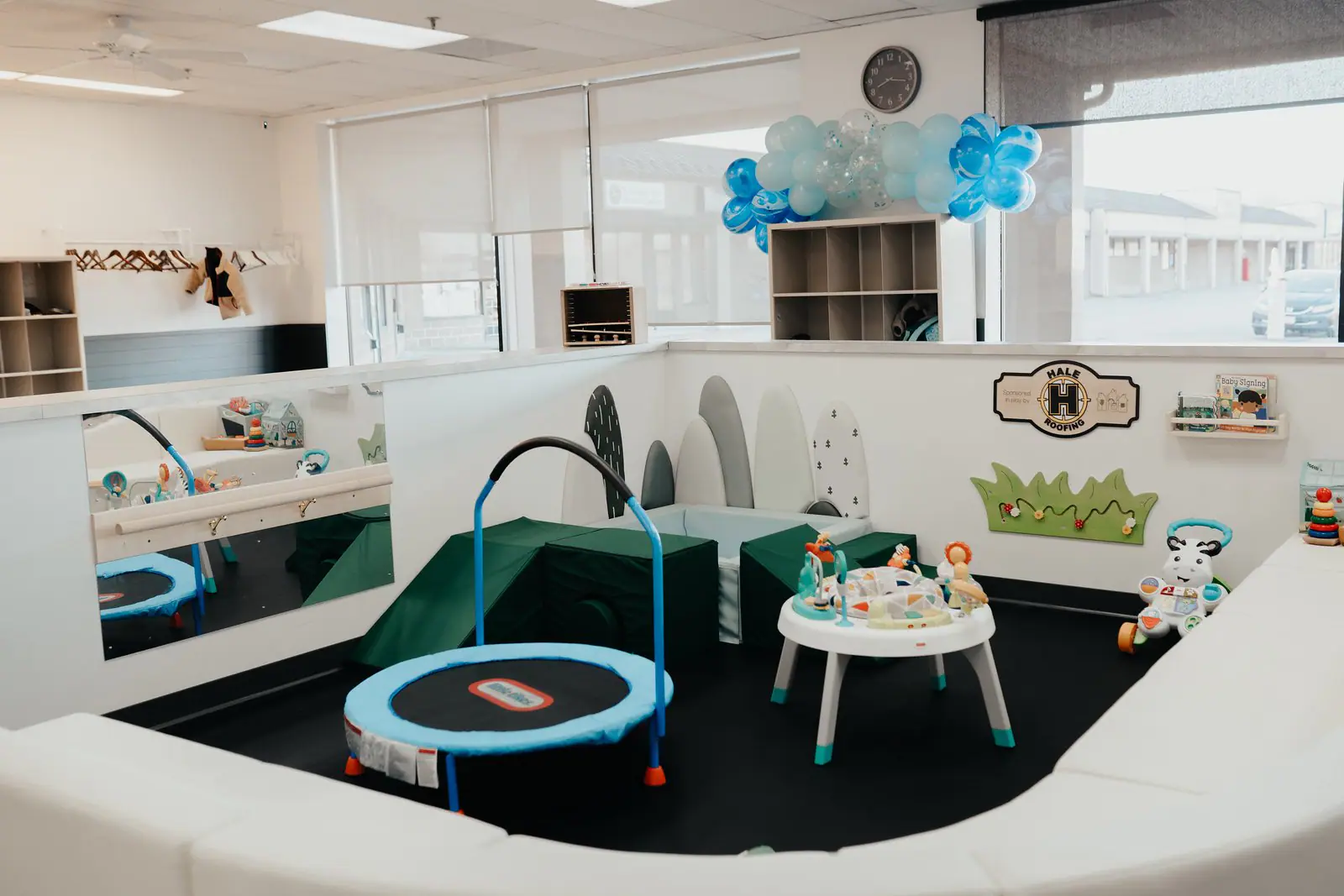 Soft-play area for little kids at The Little Lounge.