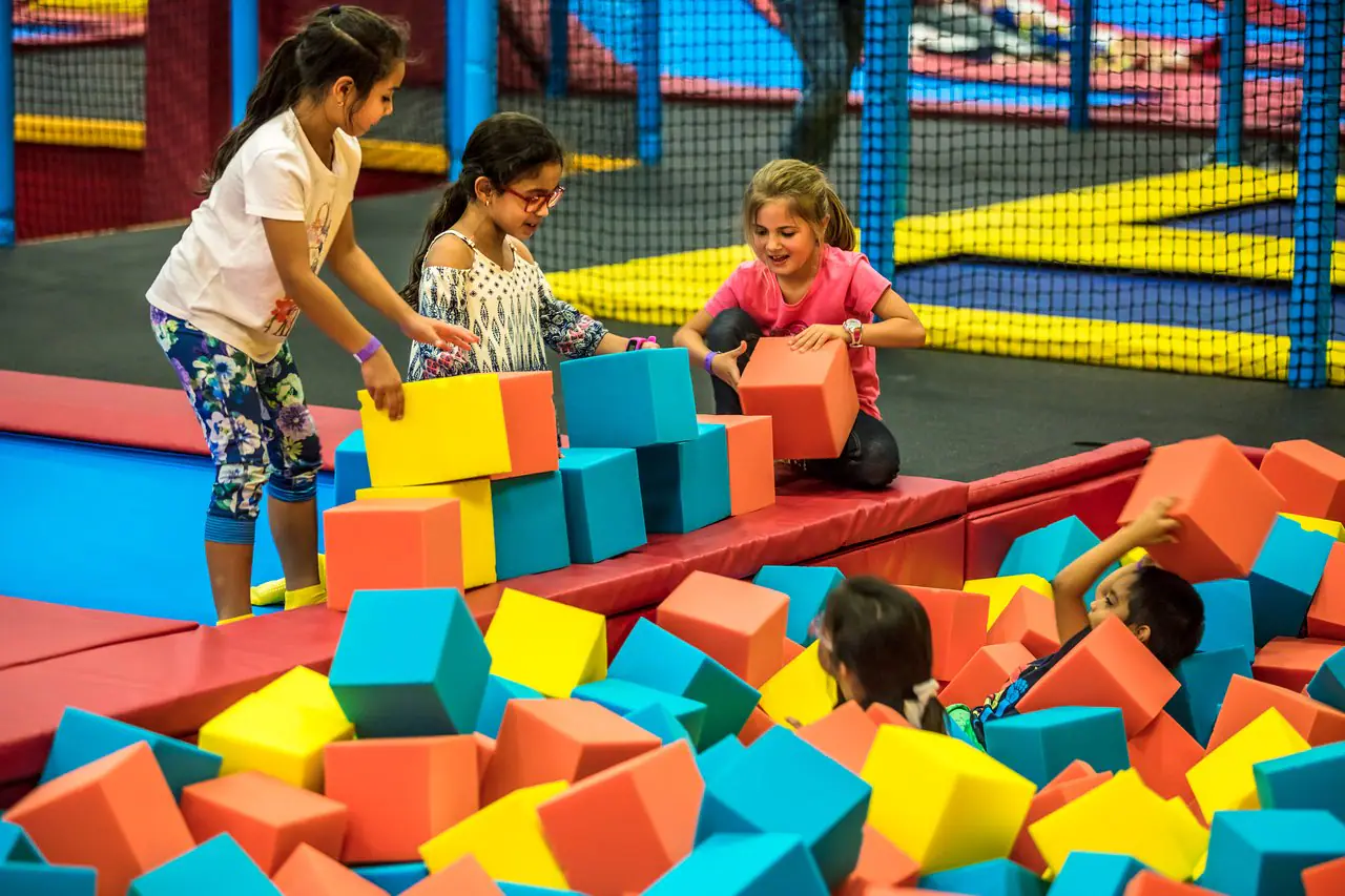 Foam pit attraction inside Planet Obstacle.