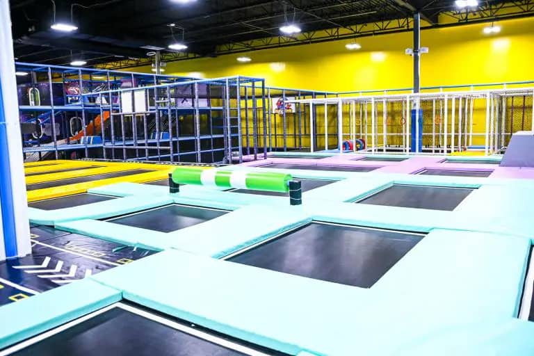 Trampoline and soft-play zones at Fun Zone Trussville.