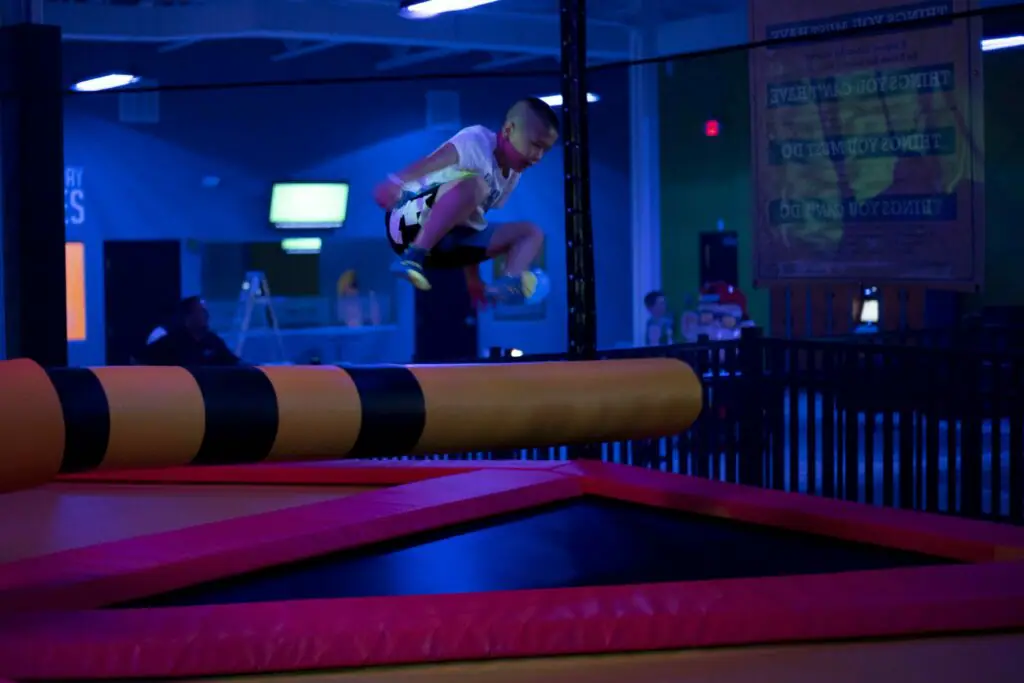 High-energy attraction area at Urban Air Adventure Park New Braunfels.