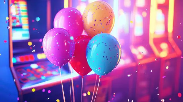 Birthday party setup at Fun Factory