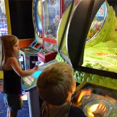 Arcade section at Giggleberry Fair
