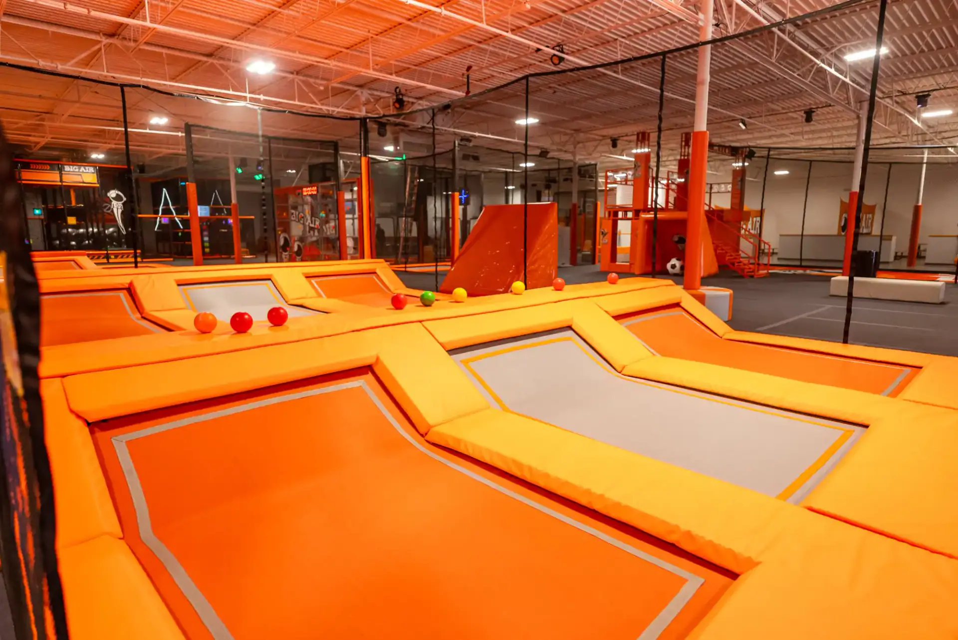 Extreme Dodgeball attraction at Big Air Lexington.