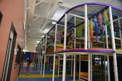 Large multi-level soft-play structure at High 5 Indoor Playground.