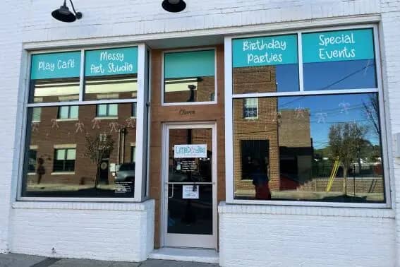Storefront for Little Doodles Play Cafe in Wendell.