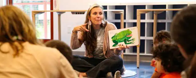 Inclusive storytelling or program space at Discovery Museum.