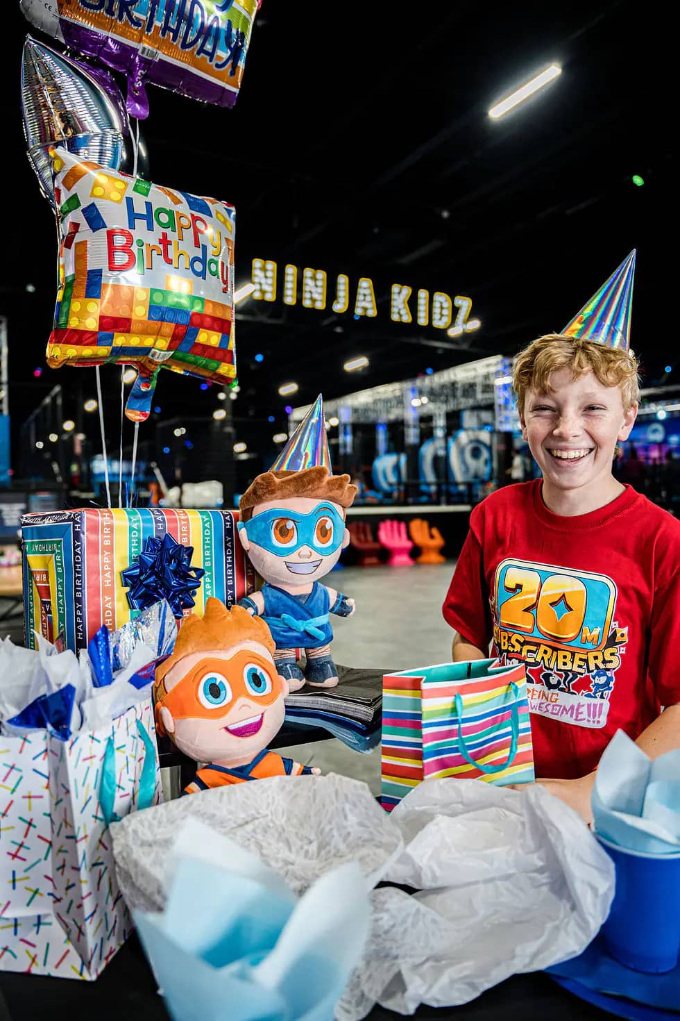 Indoor jumping and activity area at Ninja Kidz Hammond