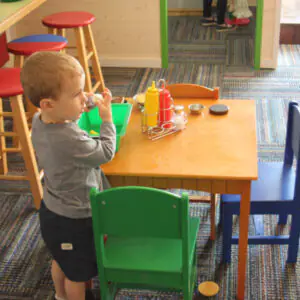 Interactive exhibit space inside Children's Museum of the Shoals in Florence.