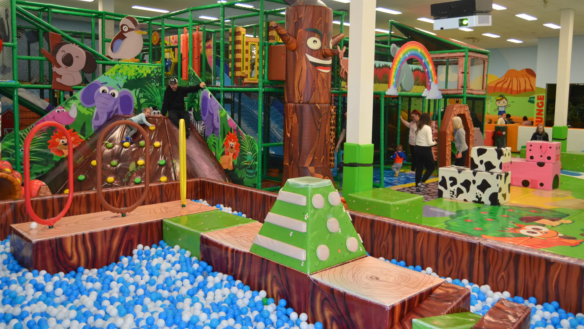Additional indoor play view at Wally Wombats Henderson.