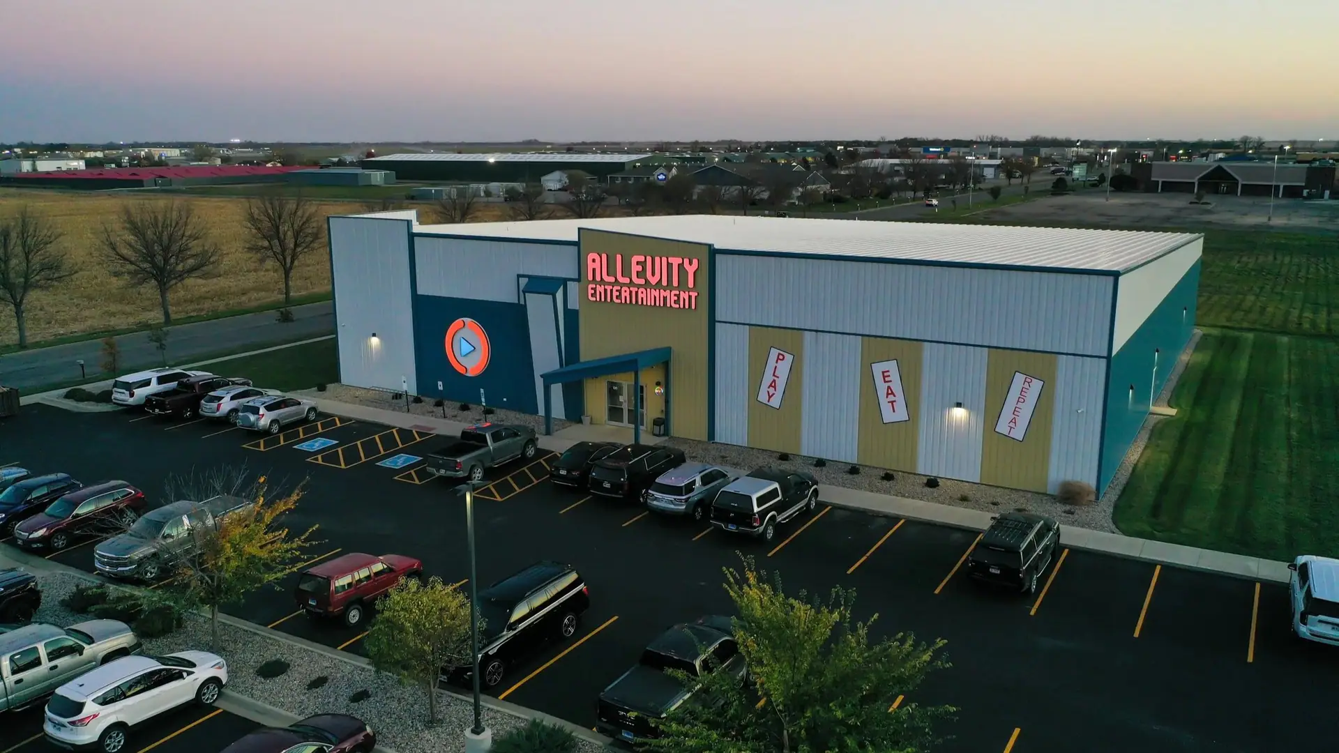 Exterior view of Allevity Entertainment in Aberdeen.