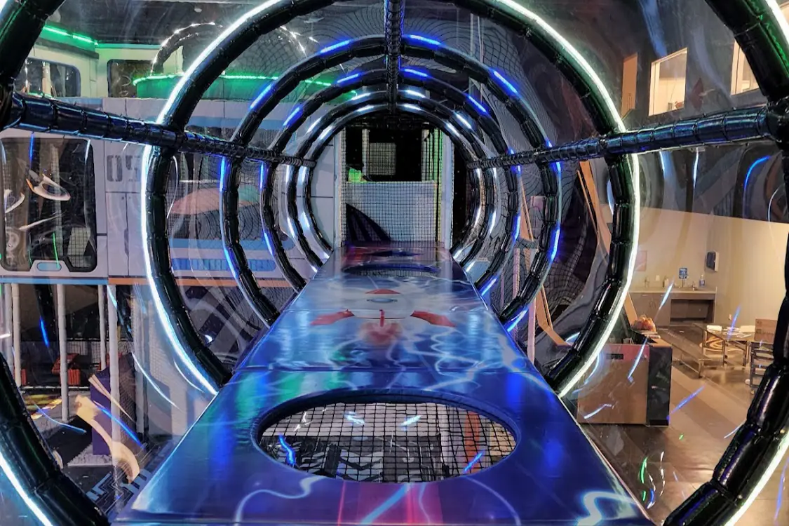 Toddler-friendly indoor play area at Catch Air Austin.