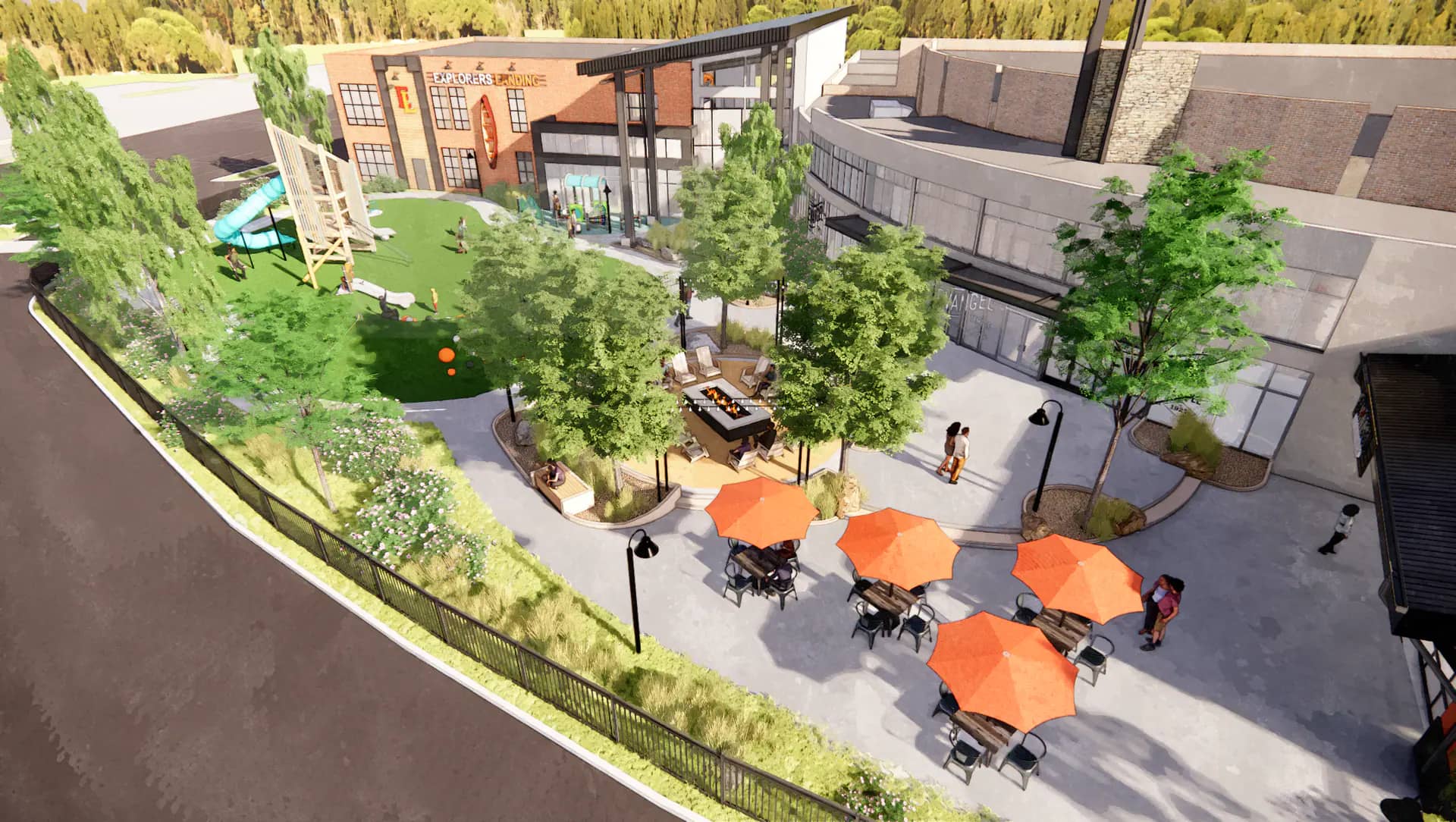 Milltown Square play and gathering concept image