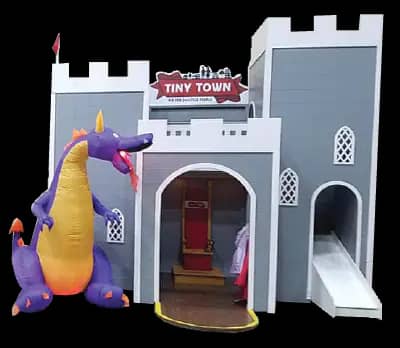 Children's play village at Tiny Town in Lancaster