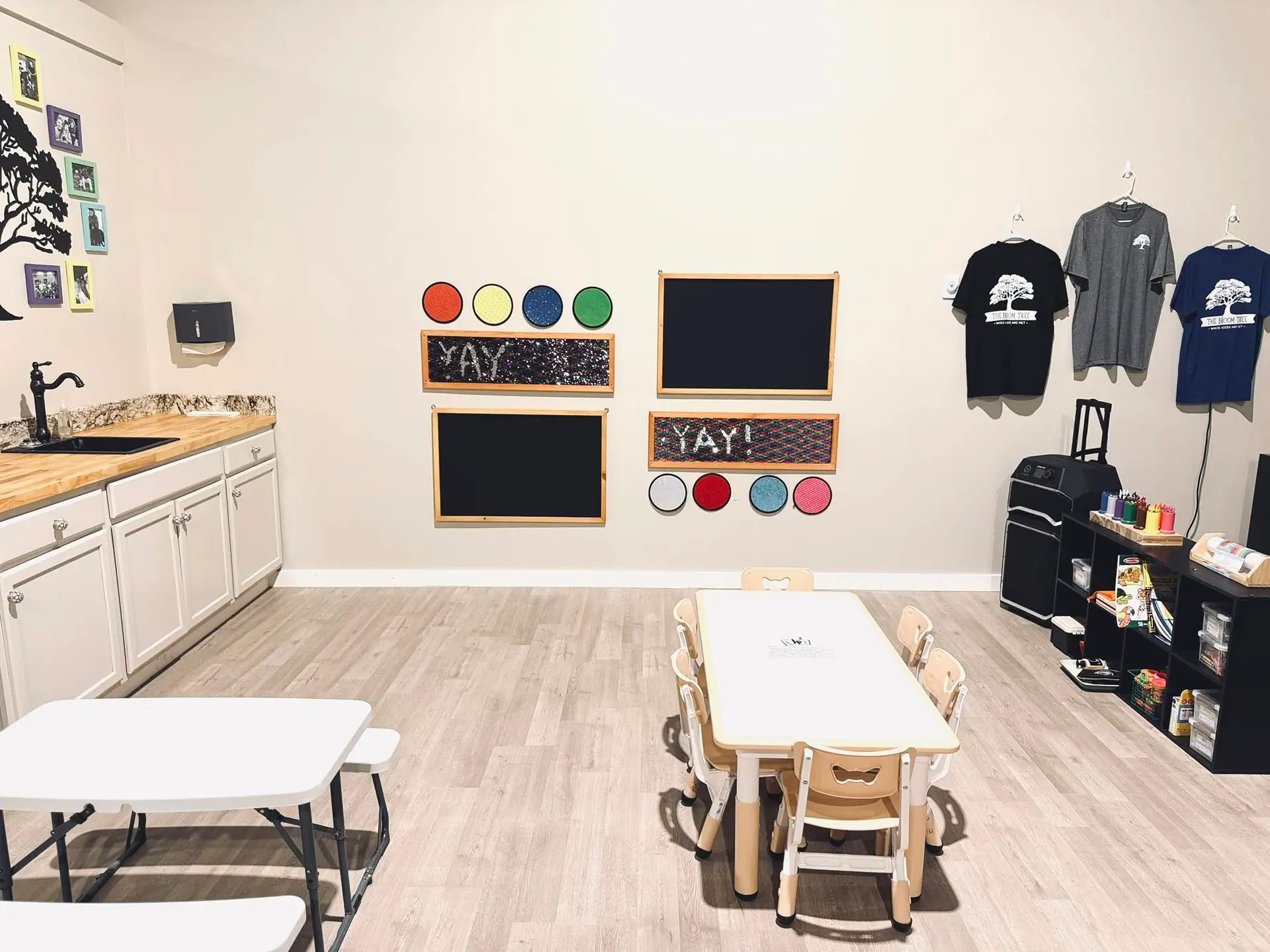 Children's art and activity room at Jake's Place.