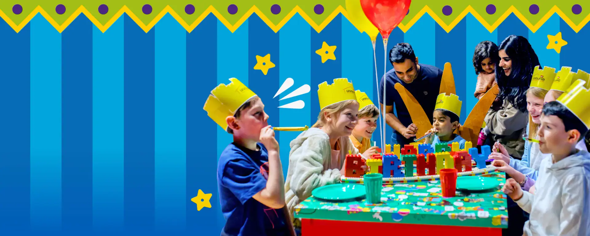 Birthday party scene at LEGOLAND Discovery Center Bay Area