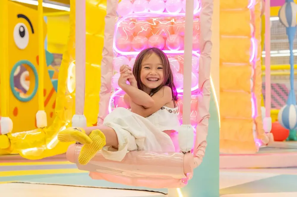 Carousel-style swing at Keiki Kingdom Waipahu