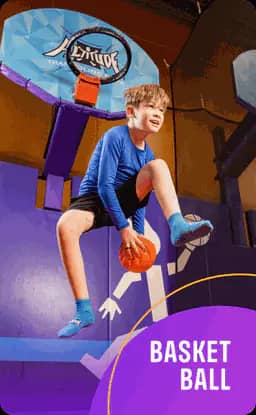 Basketball trampoline attraction at Altitude.