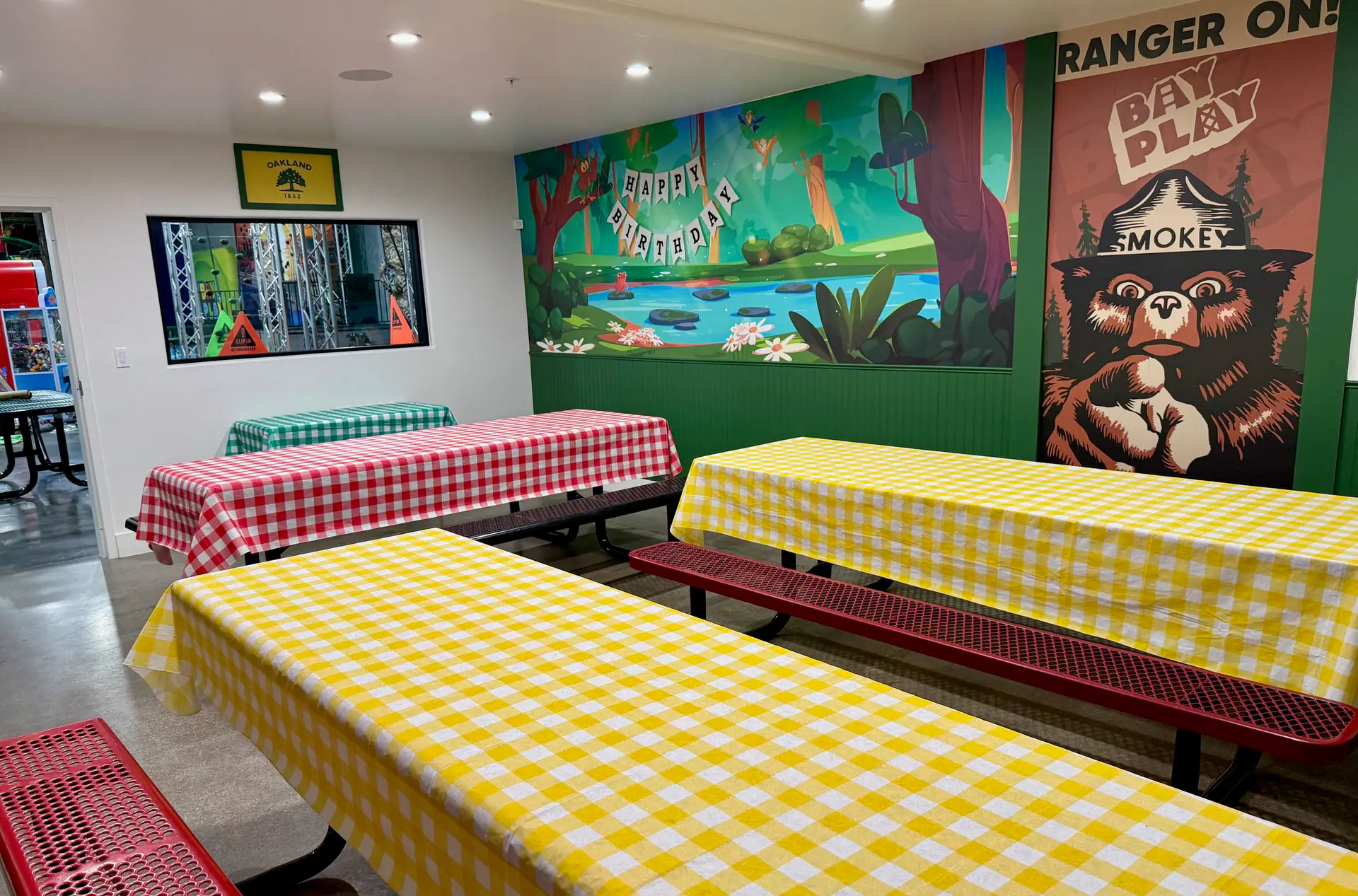 Birthday party room at Bay Play Oakland