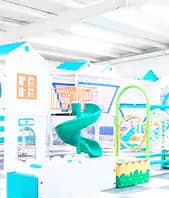 Colorful indoor play equipment and soft-play areas at Little Sprouts Play Land in Belton.