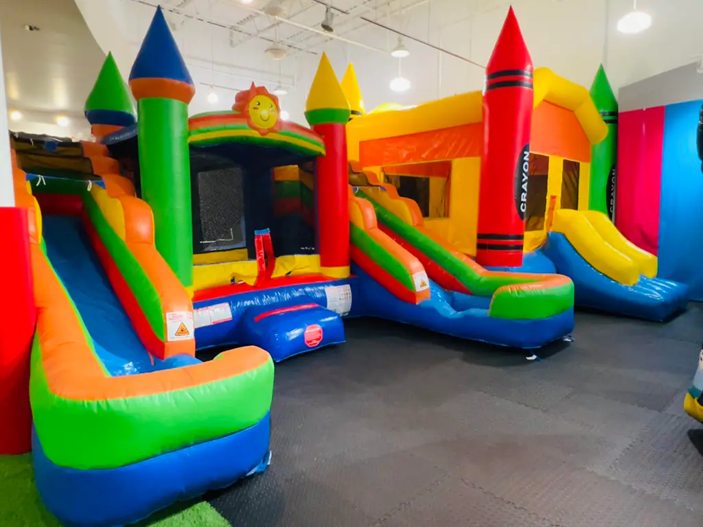 Inflatable jumping area at The Fun Place in Eagle Pass.