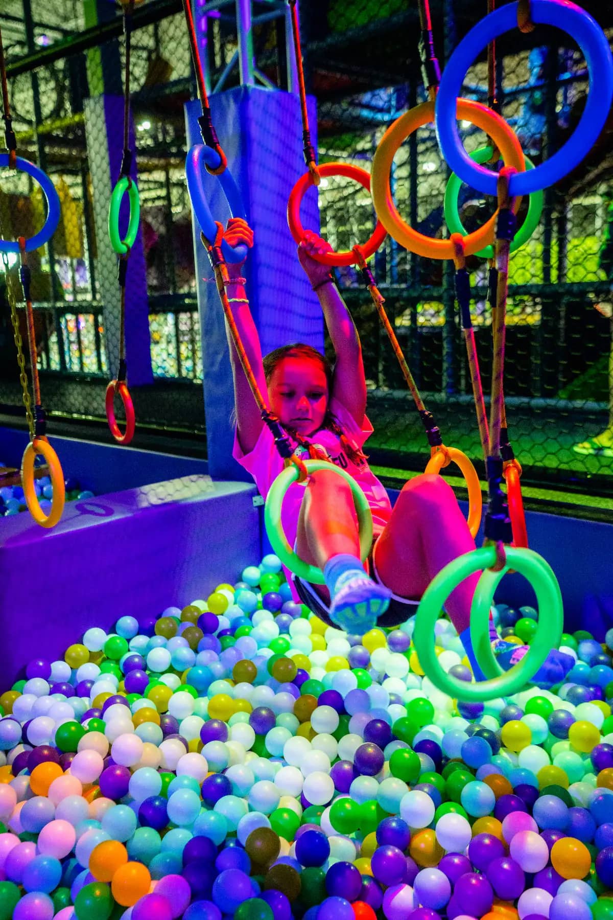 Adventure attractions and family play area inside Fun City Adventure Park.