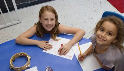 Children using the arts and crafts area at We Rock the Spectrum Naples