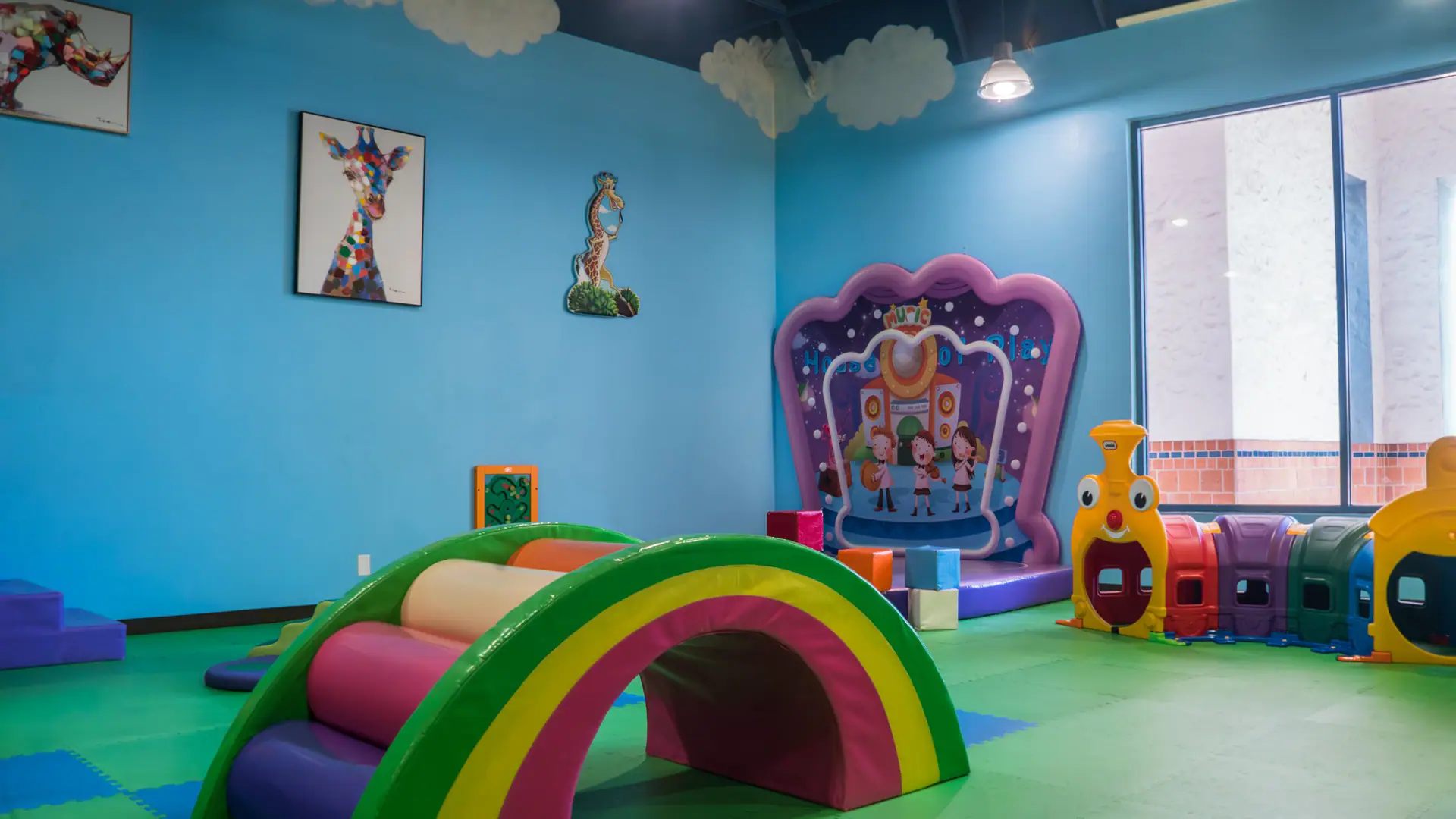 Toddler-friendly soft-play room at House of Play.