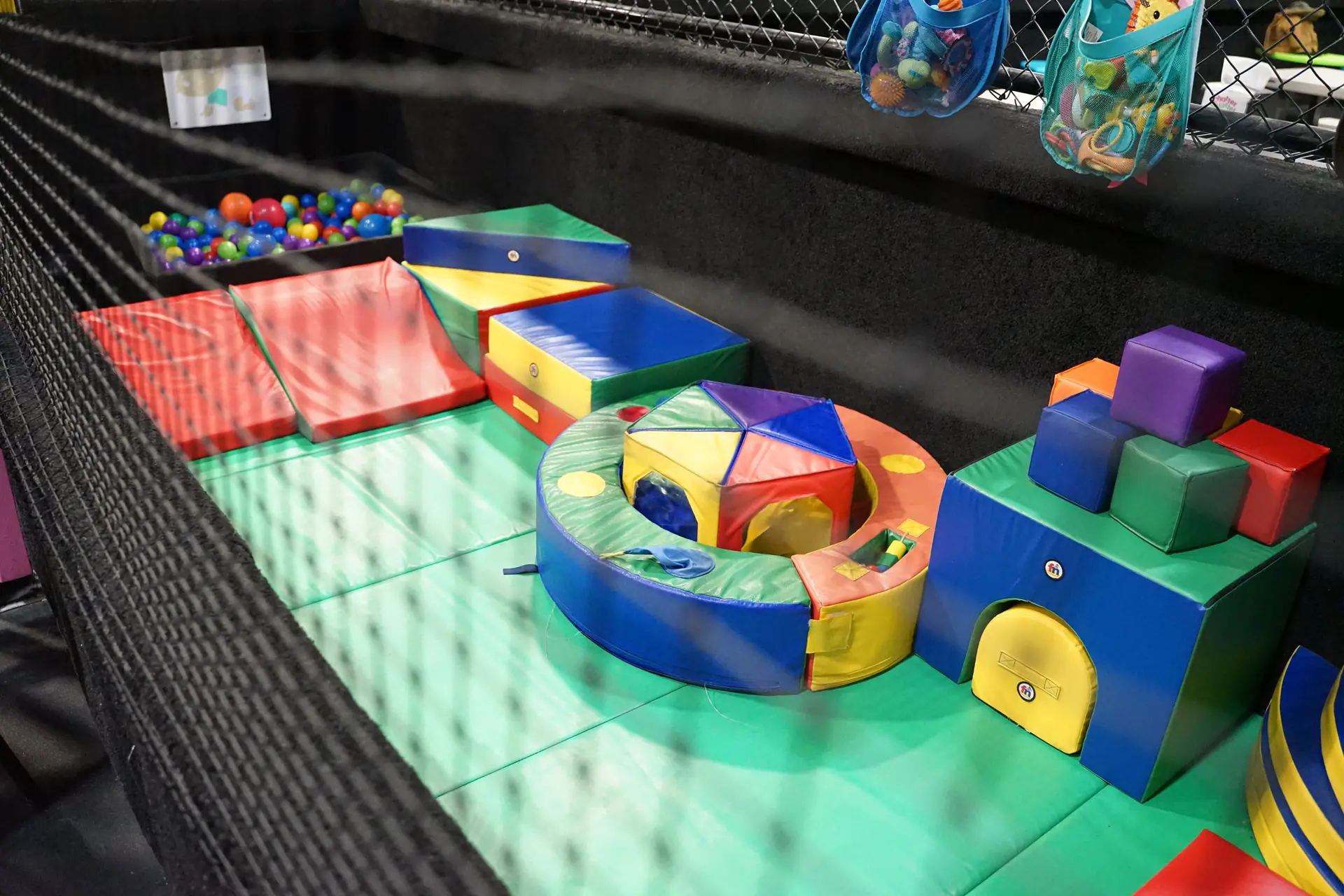Crawler section for younger children at Chatter Splatter Playgroup.