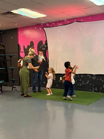 Bubble activity area at SuperKidz Club