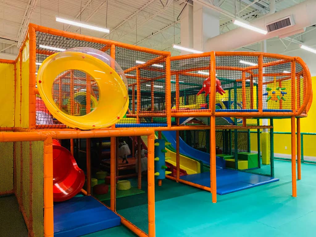 Indoor play structure at Safari Auburn