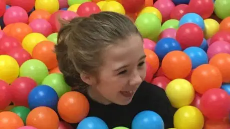 Indoor sensory gym area at Sensational Fun.
