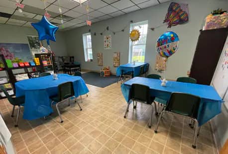 Party room setup at Sensational Fun.