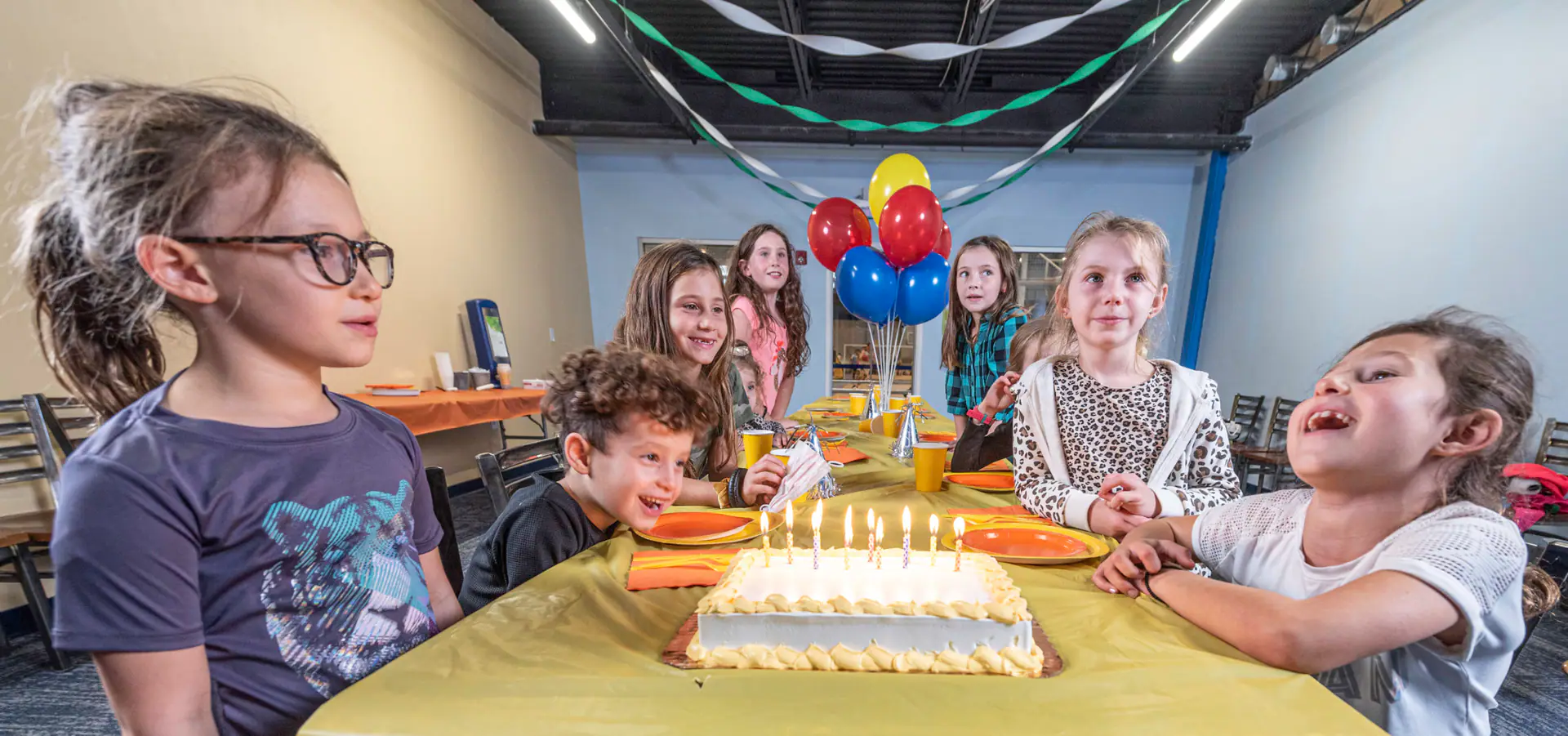 Birthday party room at Longplex in Tiverton