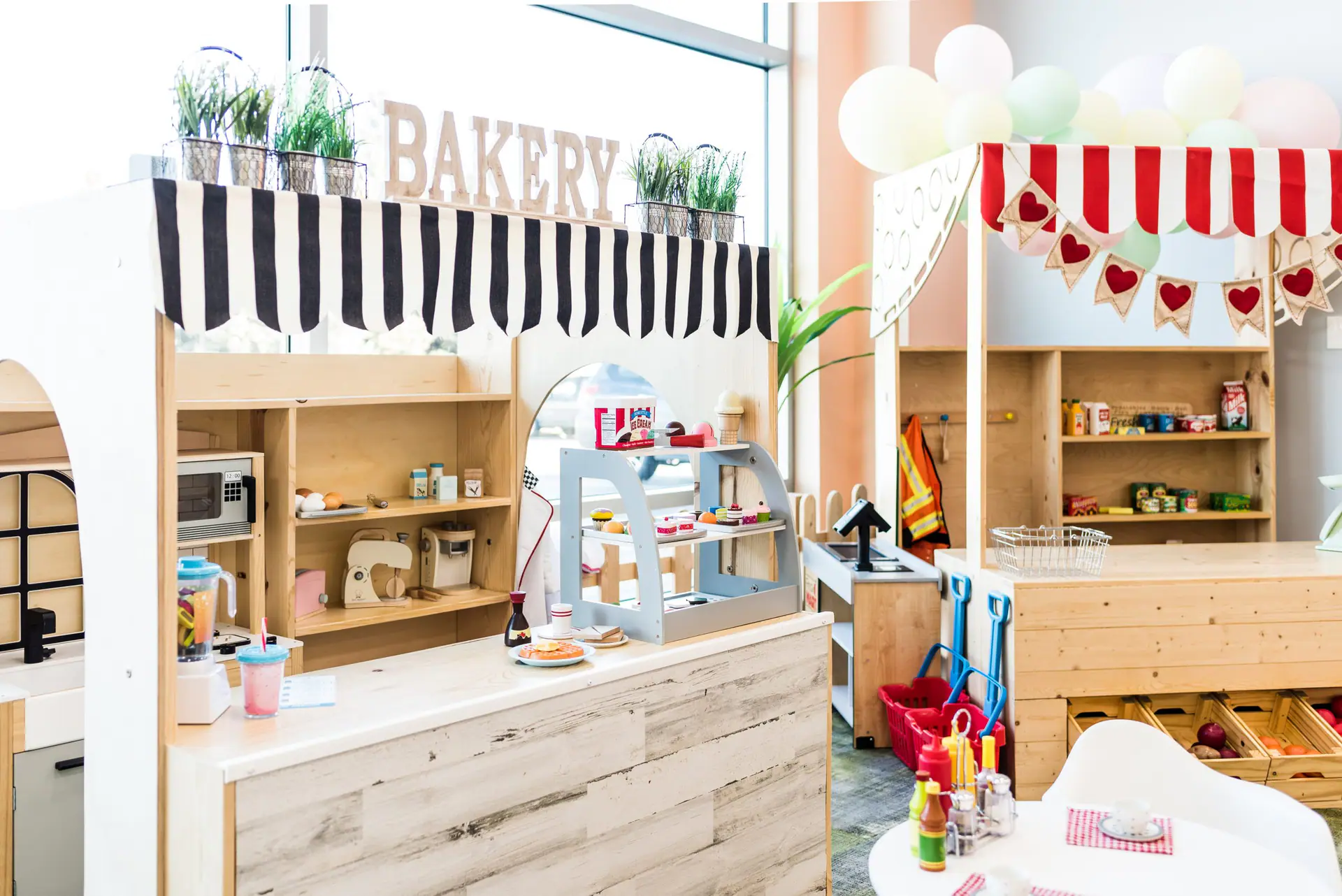 Playroom Cafe Naperville pretend-play area