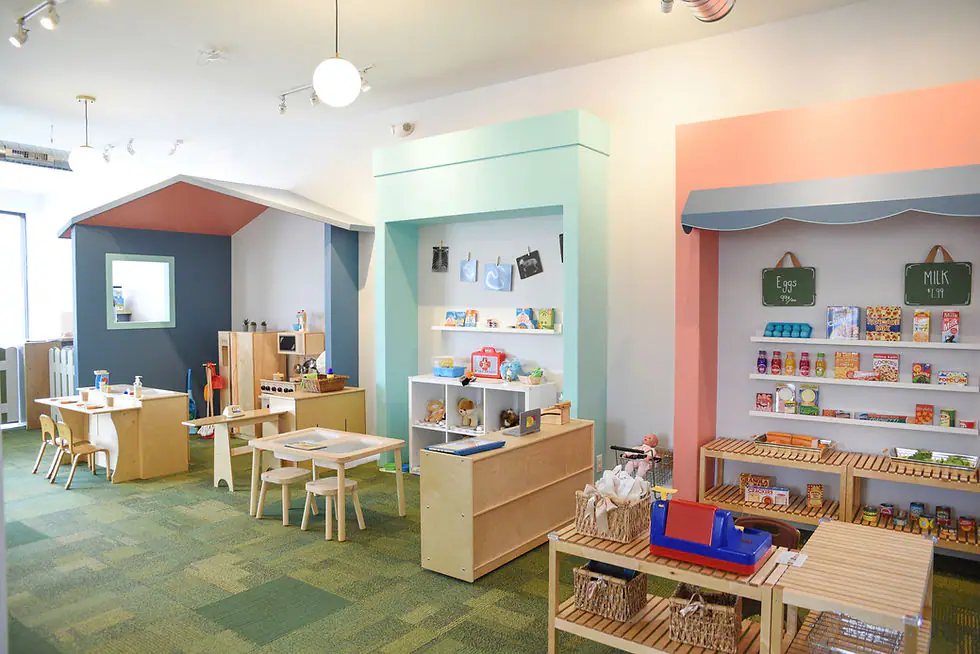 Children's play area at Little Buffalo with climbing and imaginative-play elements.