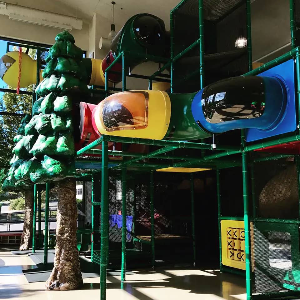 Large indoor play structure at Scotty's Playhouse in McMinnville.