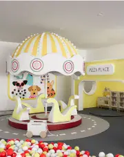 Pretend-play corner at Play Land in Old Bridge.