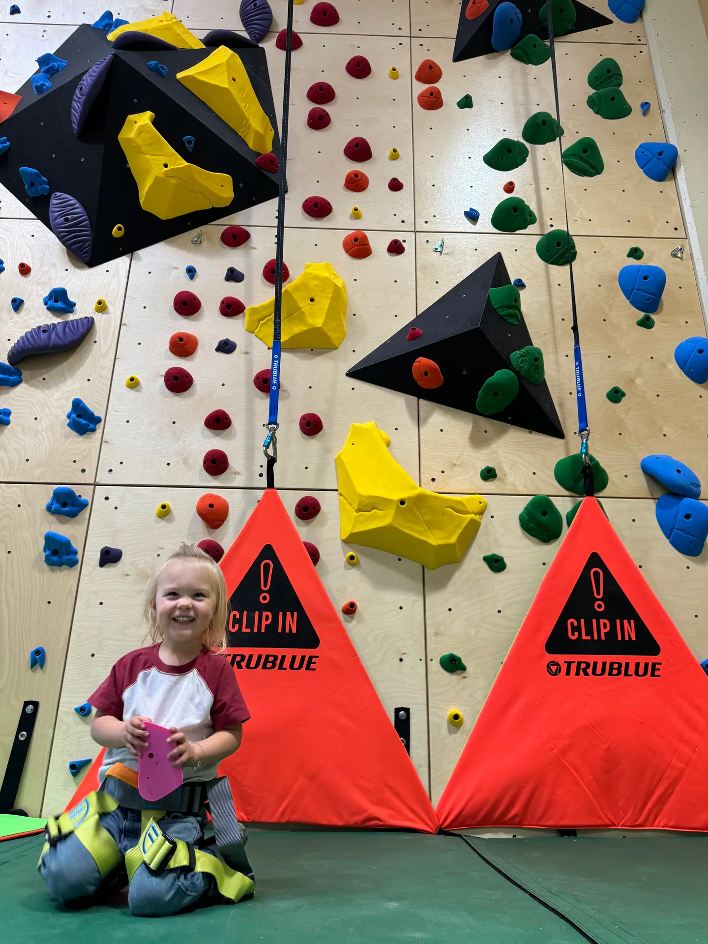 Play structure and interior seating at Terrain Park Adventure Center